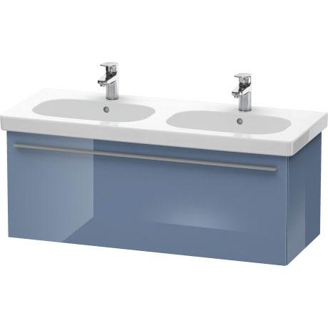 Duravit X-Large 45" x 18" x 18" Stone Blue High Gloss Finish Wall-Mounted Vanity Unit (XL605004747)