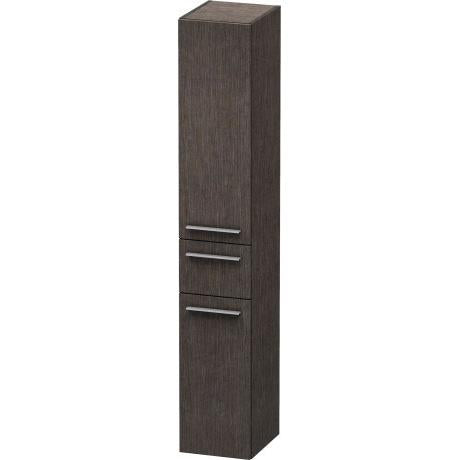Duravit X-Large 69" x 14" x 12" Dark Brushed Oak Finish Tall Cabinet (XL1128L7272)