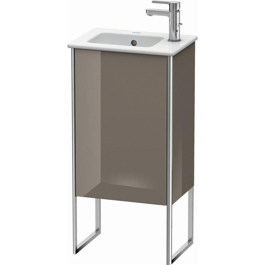 Duravit XSquare 16" Flannel Gray One Door Floorstanding Vanity Unit (XS4440L8989)