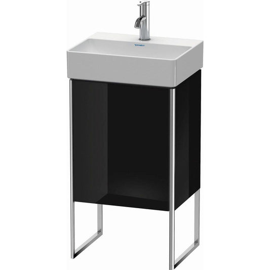 Duravit XSquare 17" Black One Door Floorstanding Vanity Unit (XS4441L4040)