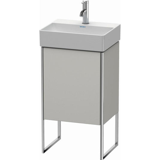 Duravit XSquare 17" Concrete Gray One Door Floorstanding Vanity Unit (XS4441R0707)
