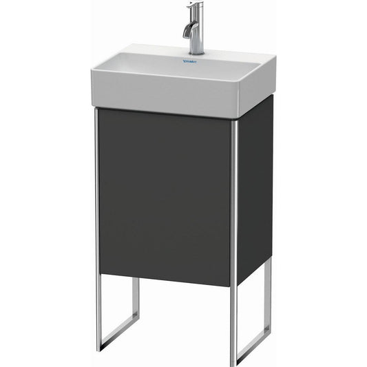 Duravit XSquare 17" Graphite One Door Floorstanding Vanity Unit (XS4441L4949)