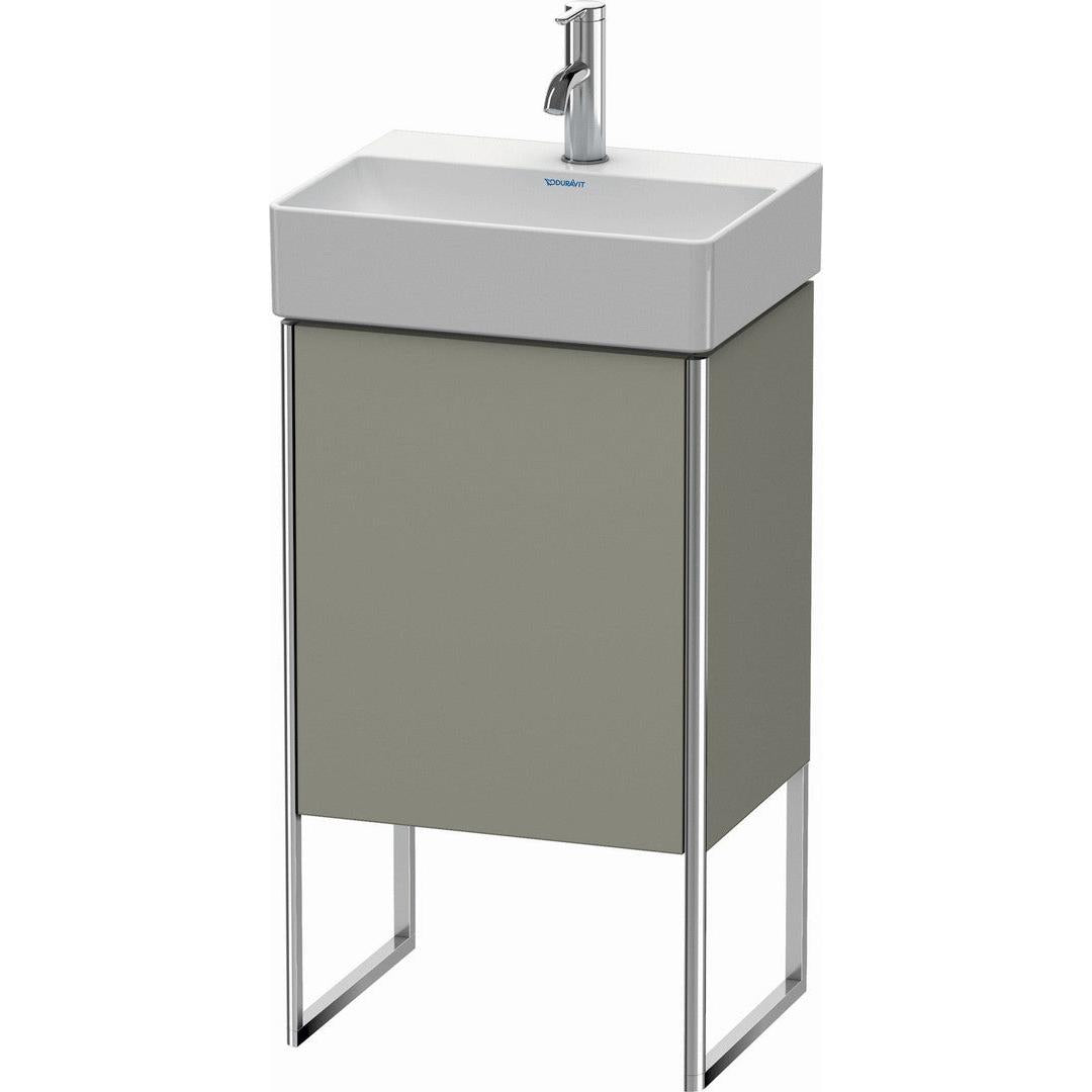 Duravit XSquare 17" Stone Gray One Door Floorstanding Vanity Unit (XS4441L9292)