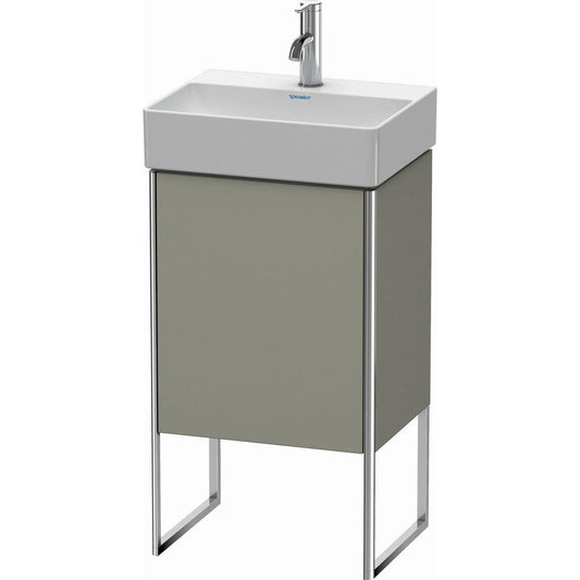 Duravit XSquare 17" Stone Gray One Door Floorstanding Vanity Unit (XS4441R9292)