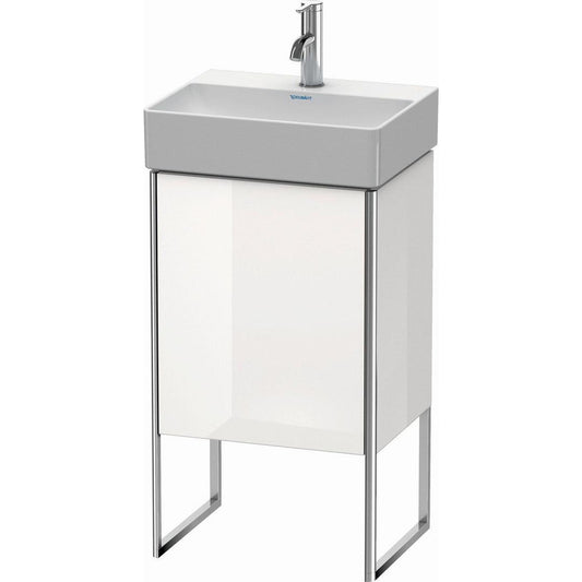 Duravit XSquare 17" White High Gloss One Door Floorstanding Vanity Unit (XS4441R2222)