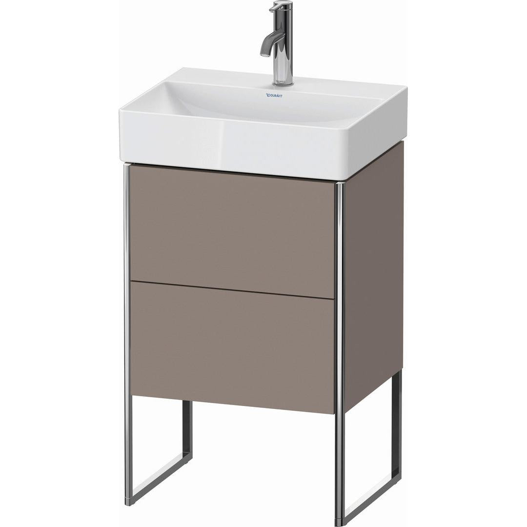 Duravit XSquare 19" Basalt Two Drawer Floorstanding Vanity Unit (XS443804343)