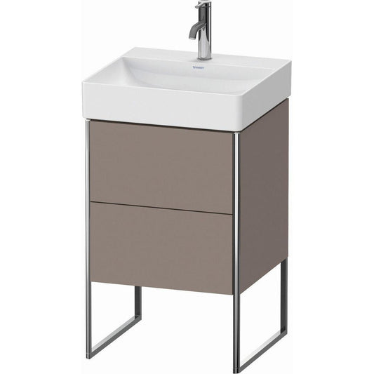 Duravit XSquare 19" Basalt Two Drawer Floorstanding Vanity Unit (XS443904343)