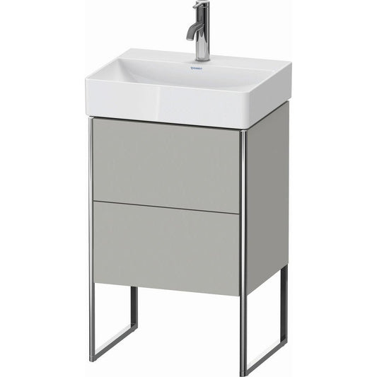 Duravit XSquare 19" Concrete Gray Two Drawer Floorstanding Vanity Unit (XS443800707)