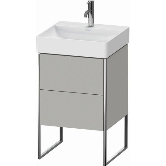 Duravit XSquare 19" Concrete Gray Two Drawer Floorstanding Vanity Unit (XS443900707)