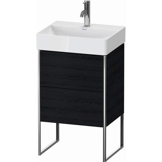 Duravit XSquare 19" Oak Black Two Drawer Floorstanding Vanity Unit (XS443801616)