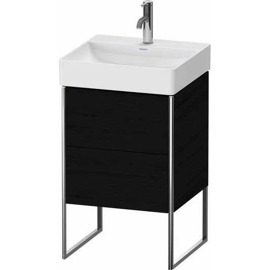 Duravit XSquare 19" Oak Black Two Drawer Floorstanding Vanity Unit (XS443901616)