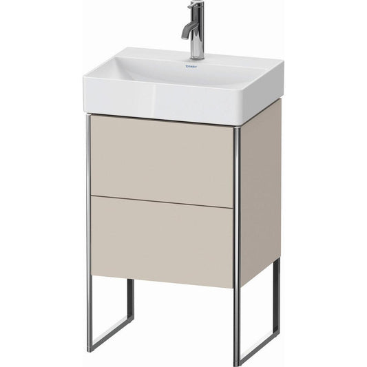 Duravit XSquare 19" Taupe Two Drawer Floorstanding Vanity Unit (XS443809191)