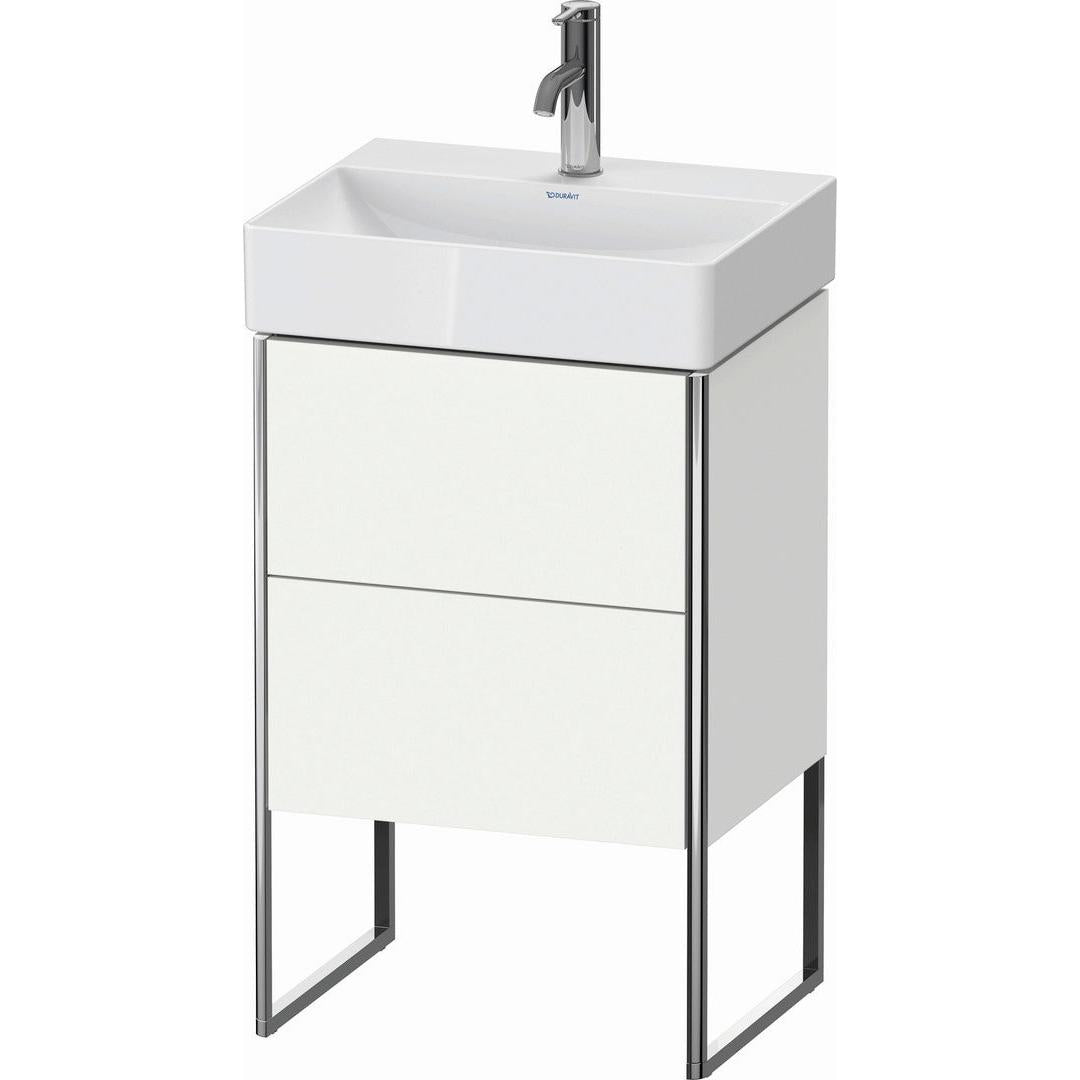 Duravit XSquare 19" White Matt Two Drawer Floorstanding Vanity Unit (XS443801818)