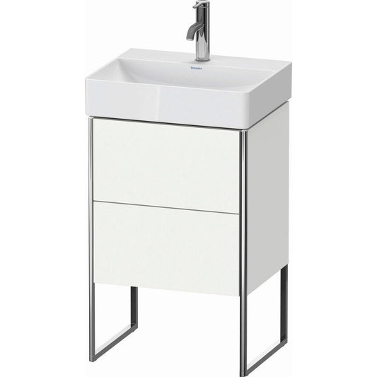 Duravit XSquare 19" White Matt Two Drawer Floorstanding Vanity Unit (XS443801818)