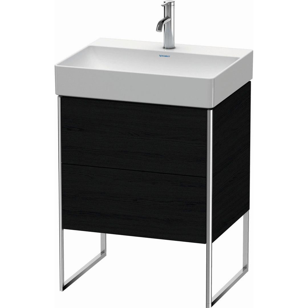 Duravit XSquare 23" Oak Black Two Drawer Floorstanding Vanity Unit (XS444201616)