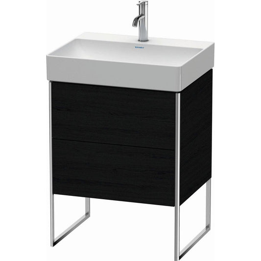 Duravit XSquare 23" Oak Black Two Drawer Floorstanding Vanity Unit (XS444201616)
