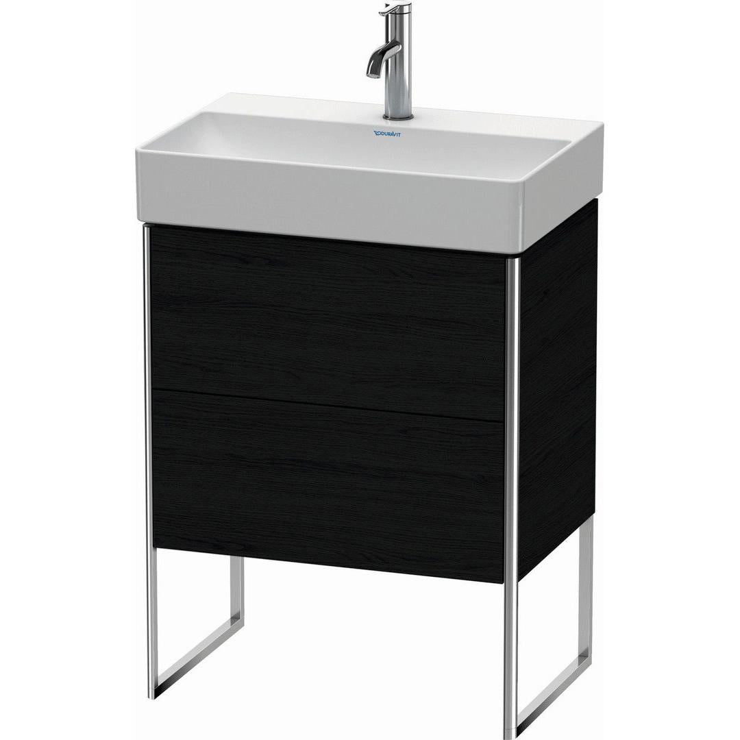 Duravit XSquare 23" Oak Black Two Drawer Floorstanding Vanity Unit (XS445301616)