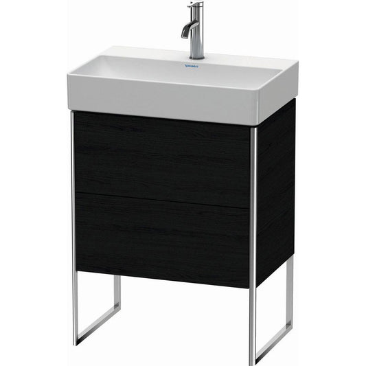 Duravit XSquare 23" Oak Black Two Drawer Floorstanding Vanity Unit (XS445301616)