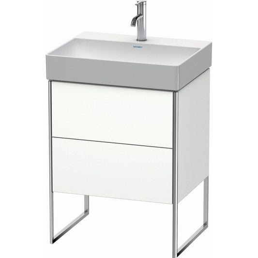 Duravit XSquare 23" White Matt Two Drawer Floorstanding Vanity Unit (XS444201818)