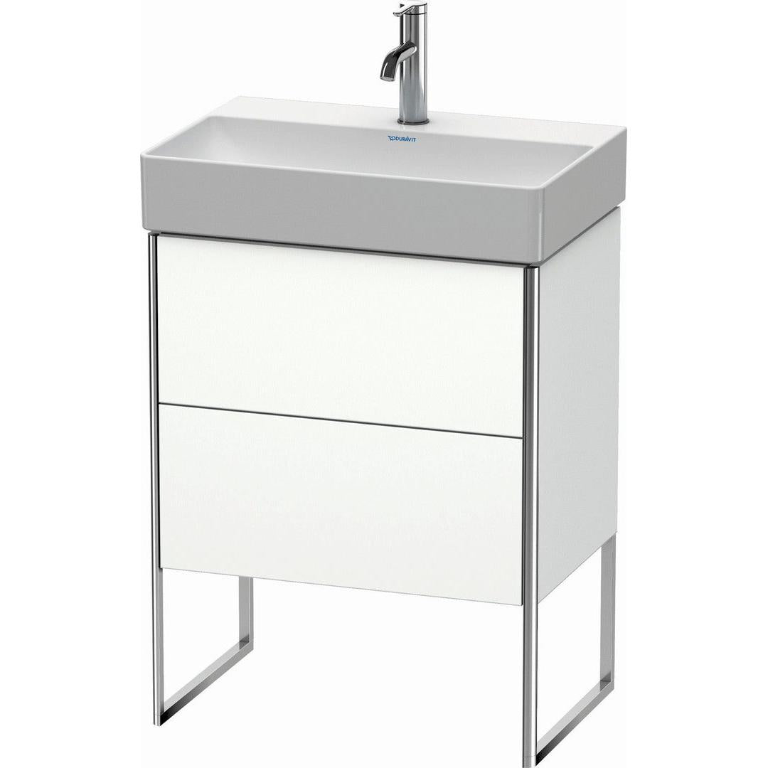 Duravit XSquare 23" White Matt Two Drawer Floorstanding Vanity Unit (XS445301818)