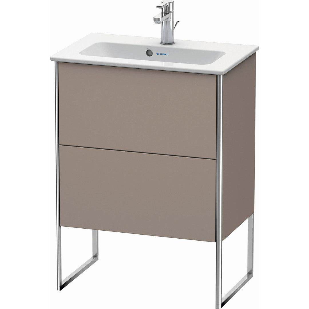Duravit XSquare 24" Basalt Two Drawer Floorstanding Vanity Unit (XS445404343)