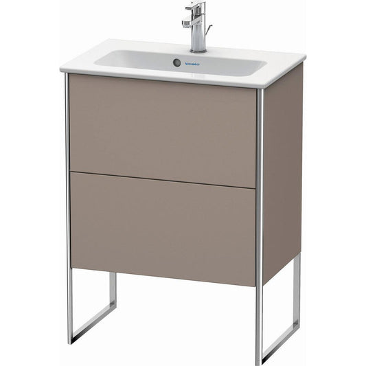 Duravit XSquare 24" Basalt Two Drawer Floorstanding Vanity Unit (XS445404343)