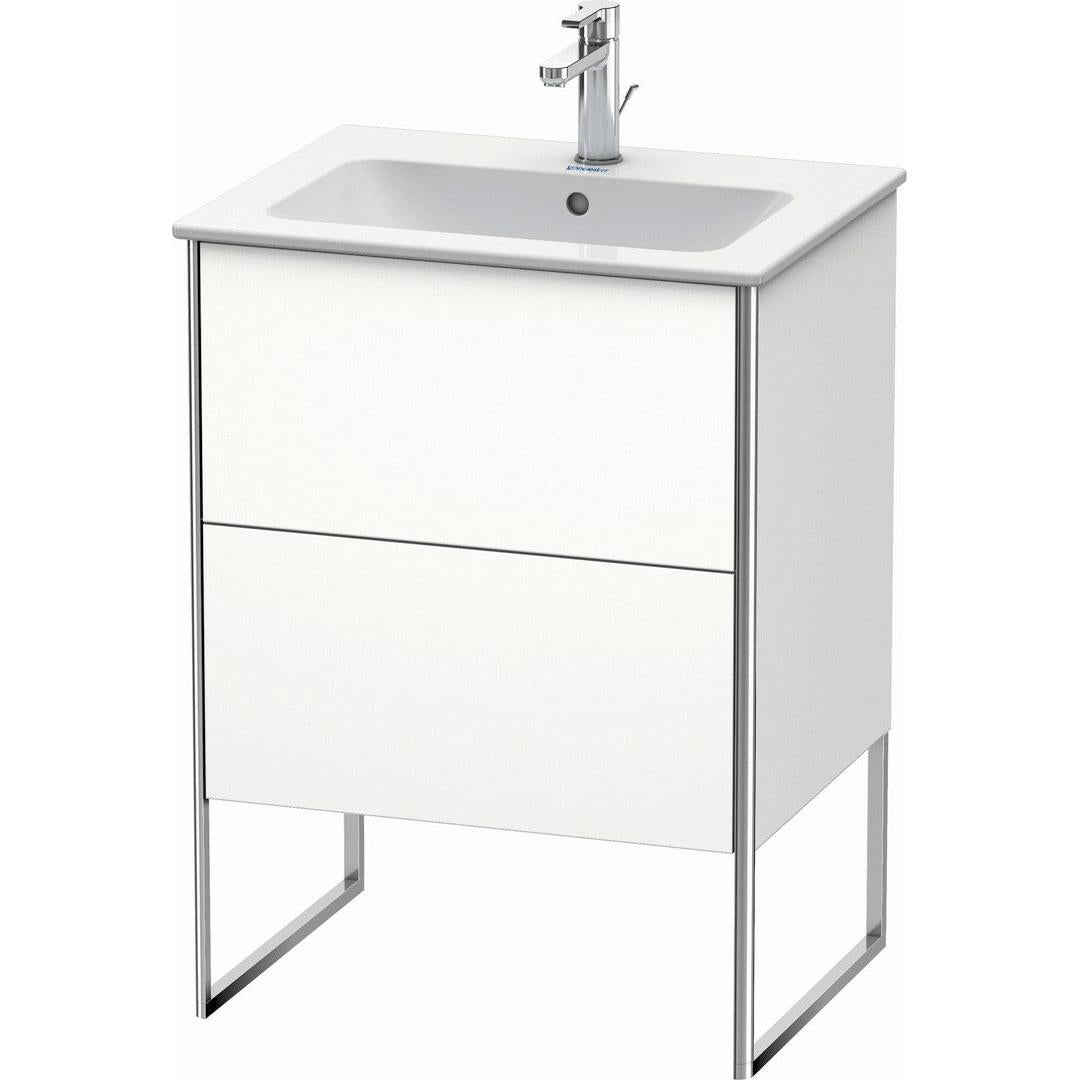 Duravit XSquare 24" White Matt Two Drawer Floorstanding Vanity Unit (XS444501818)