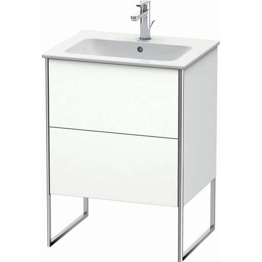 Duravit XSquare 24" White Matt Two Drawer Floorstanding Vanity Unit (XS444501818)
