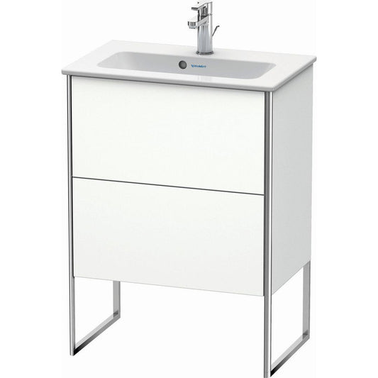 Duravit XSquare 24" White Matt Two Drawer Floorstanding Vanity Unit (XS445401818)