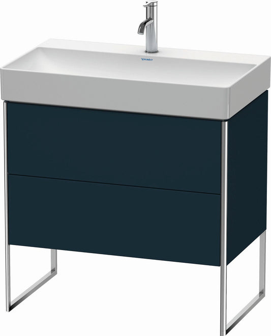 Duravit XSquare 31" Midnight Blue Two Drawer Floorstanding Vanity Unit (XS444309898)