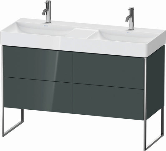 Duravit XSquare 47" Dolomite Gray Four Drawer Floorstanding Vanity Unit (XS445603838)