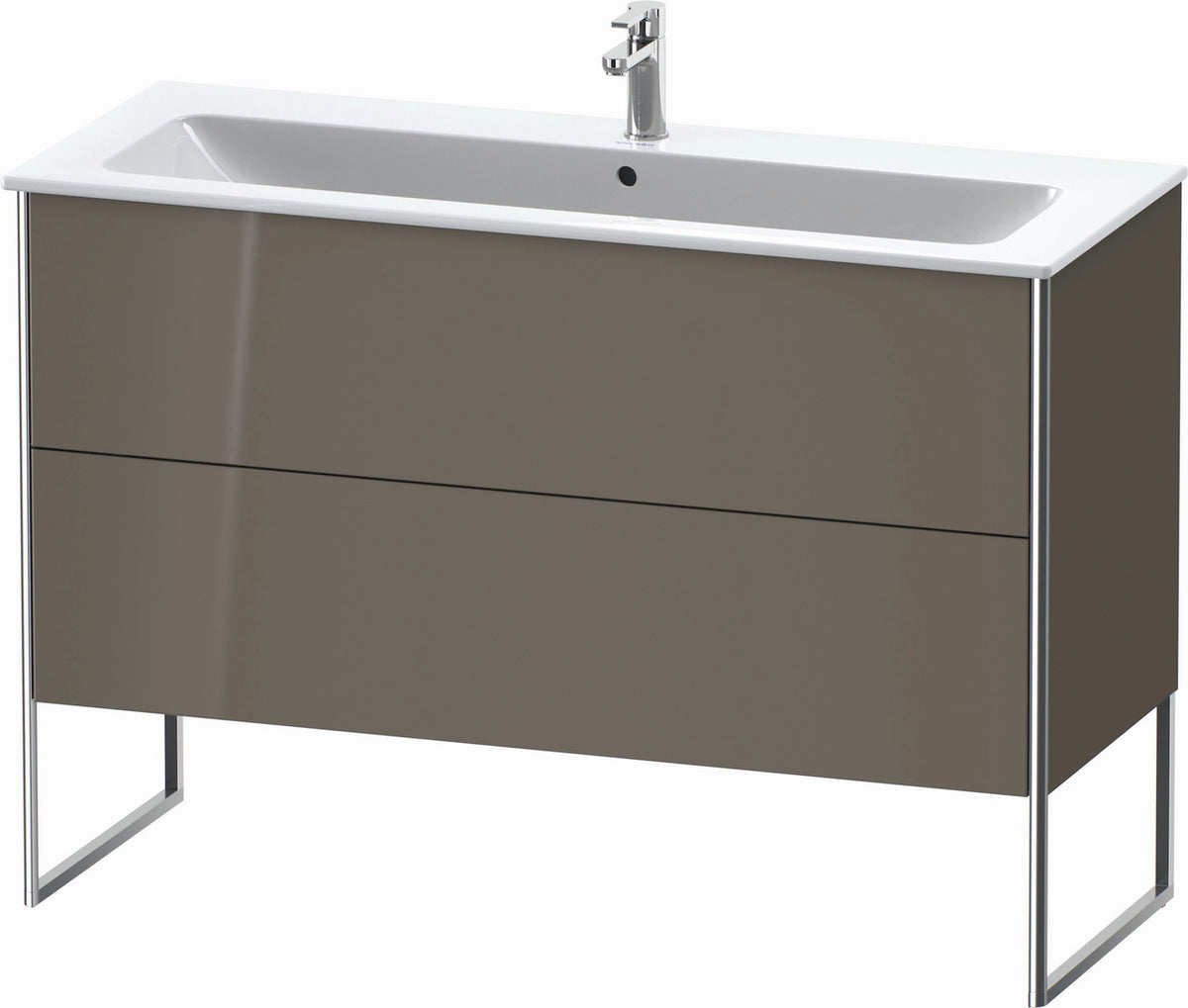 Duravit XSquare 48" Flannel Gray Two Drawer Floorstanding Vanity Unit (XS444808989)