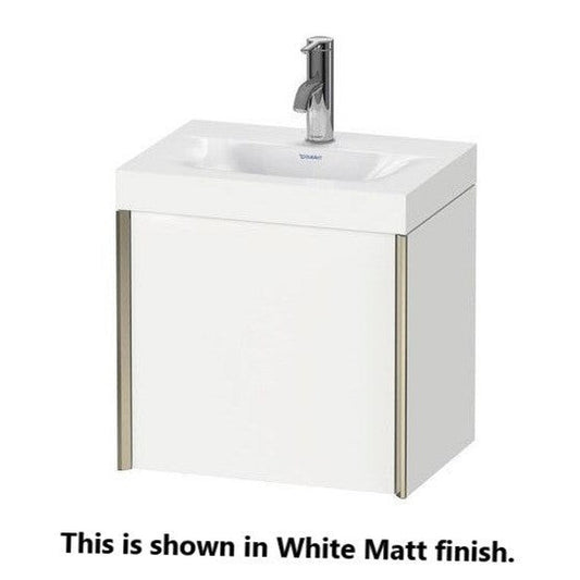 Duravit XViu 18" x 18" x 13" One Door C-Bonded Wall-Mount Vanity Kit With One Tap Hole, Light Blue (XV4631OB209C)