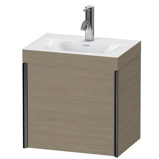 Duravit XViu 18" x 18" x 13" One Door C-Bonded Wall-Mount Vanity Kit With One Tap Hole, Oak Terra (XV4630OB235C)