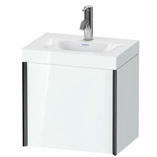 Duravit XViu 18" x 18" x 13" One Door C-Bonded Wall-Mount Vanity Kit With One Tap Hole, White (XV4631OB285C)