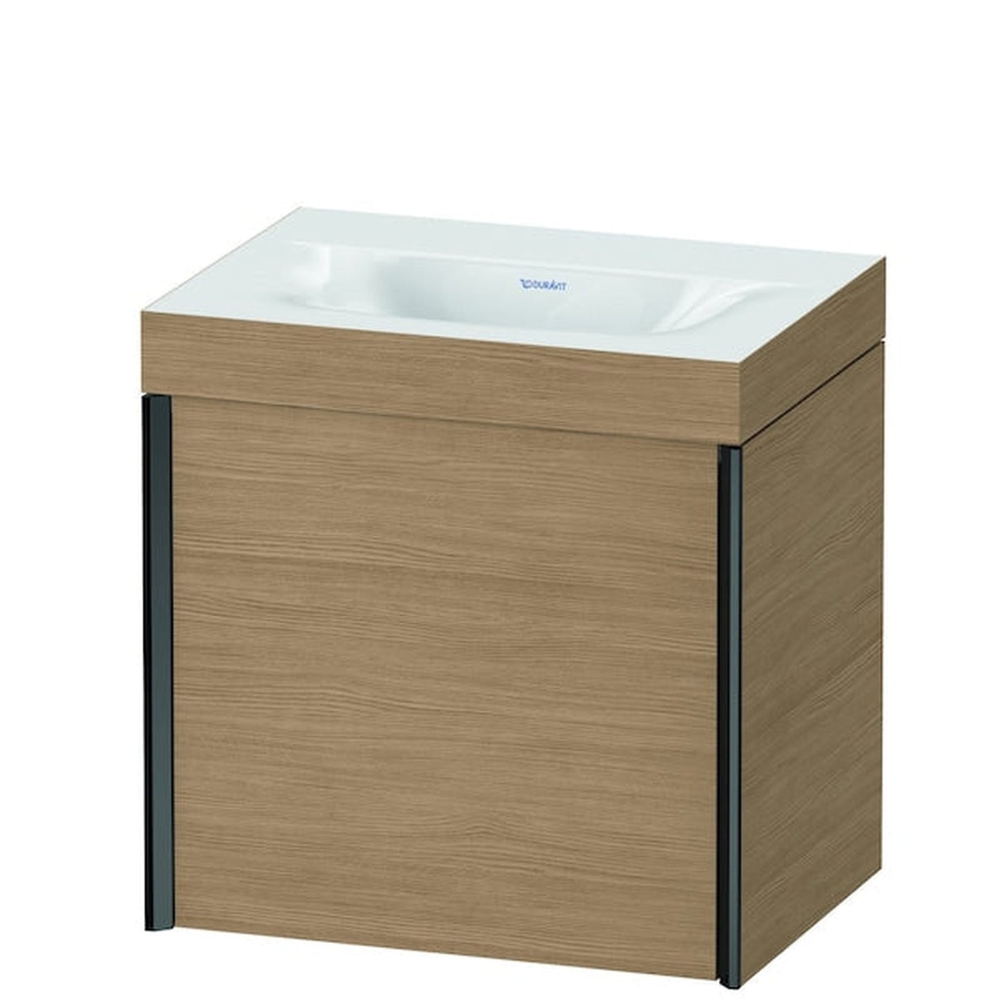 Duravit XViu 18" x 18" x 13" One Door C-Bonded Wall-Mount Vanity Kit Without Tap Hole, European Oak (XV4631NB252C)