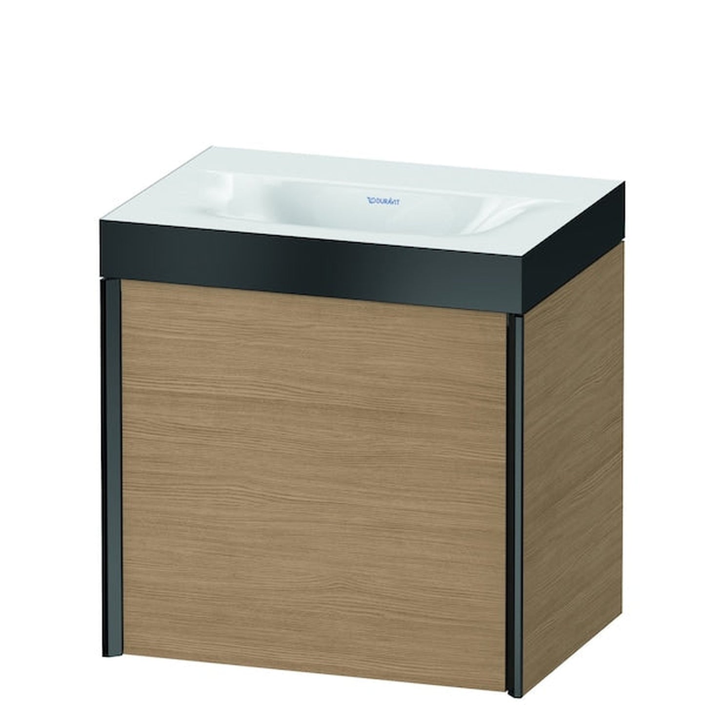 Duravit XViu 18" x 18" x 13" One Door C-Bonded Wall-Mount Vanity Kit Without Tap Hole, European Oak (XV4631NB252P)