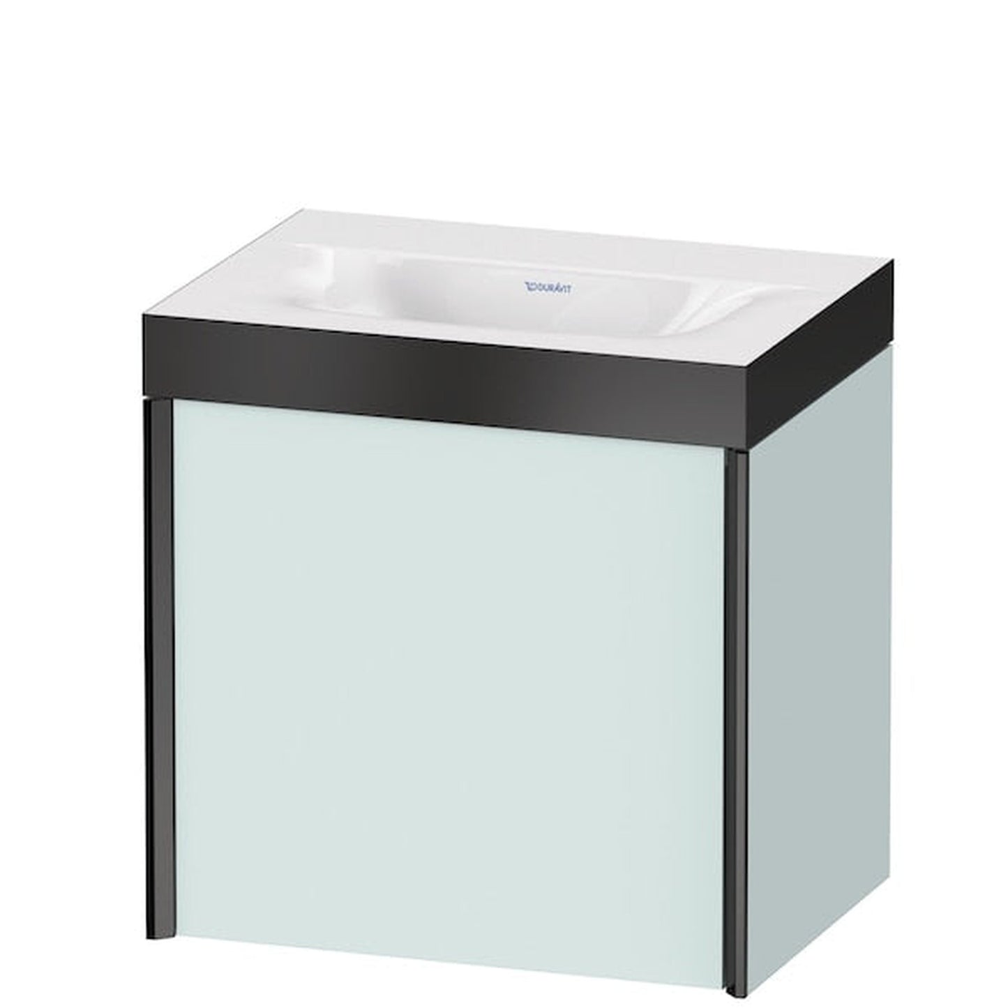 Duravit XViu 18" x 18" x 13" One Door C-Bonded Wall-Mount Vanity Kit Without Tap Hole, Light Blue (XV4631NB209P)