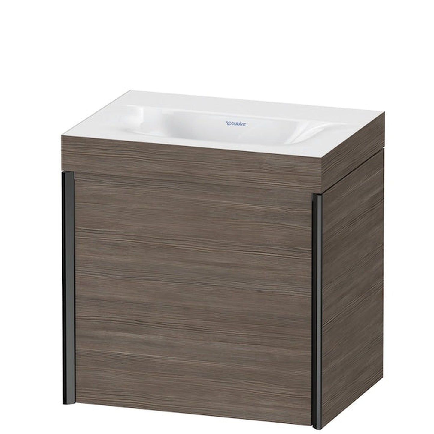 Duravit XViu 18" x 18" x 13" One Door C-Bonded Wall-Mount Vanity Kit Without Tap Hole, Pine Terra (XV4631NB251C)