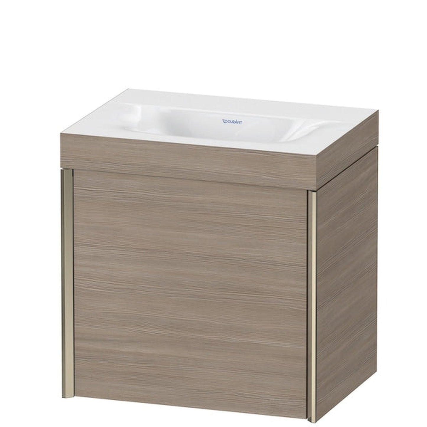 Duravit XViu 18" x 18" x 13" One Door C-Bonded Wall-Mount Vanity Kit Without Tap Hole, Silver Pine (XV4631NB131C)