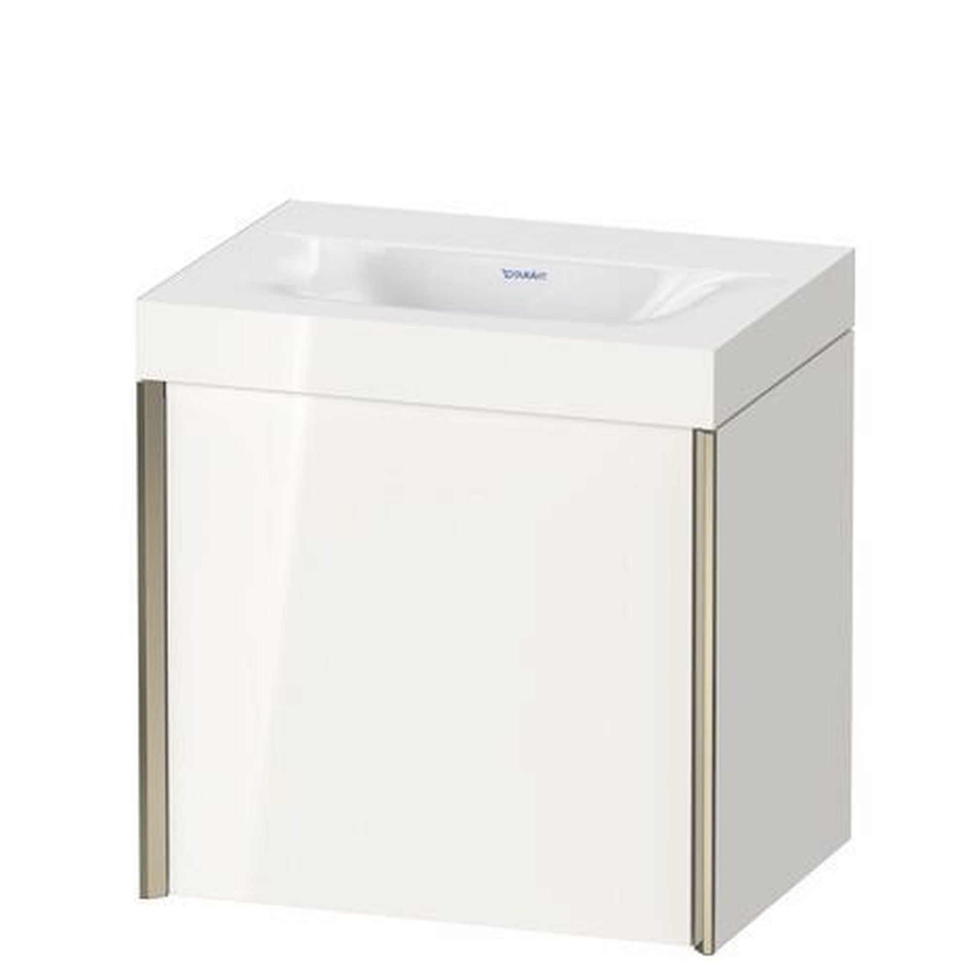 Duravit XViu 18" x 18" x 13" One Door C-Bonded Wall-Mount Vanity Kit Without Tap Hole, White (XV4631NB122C)