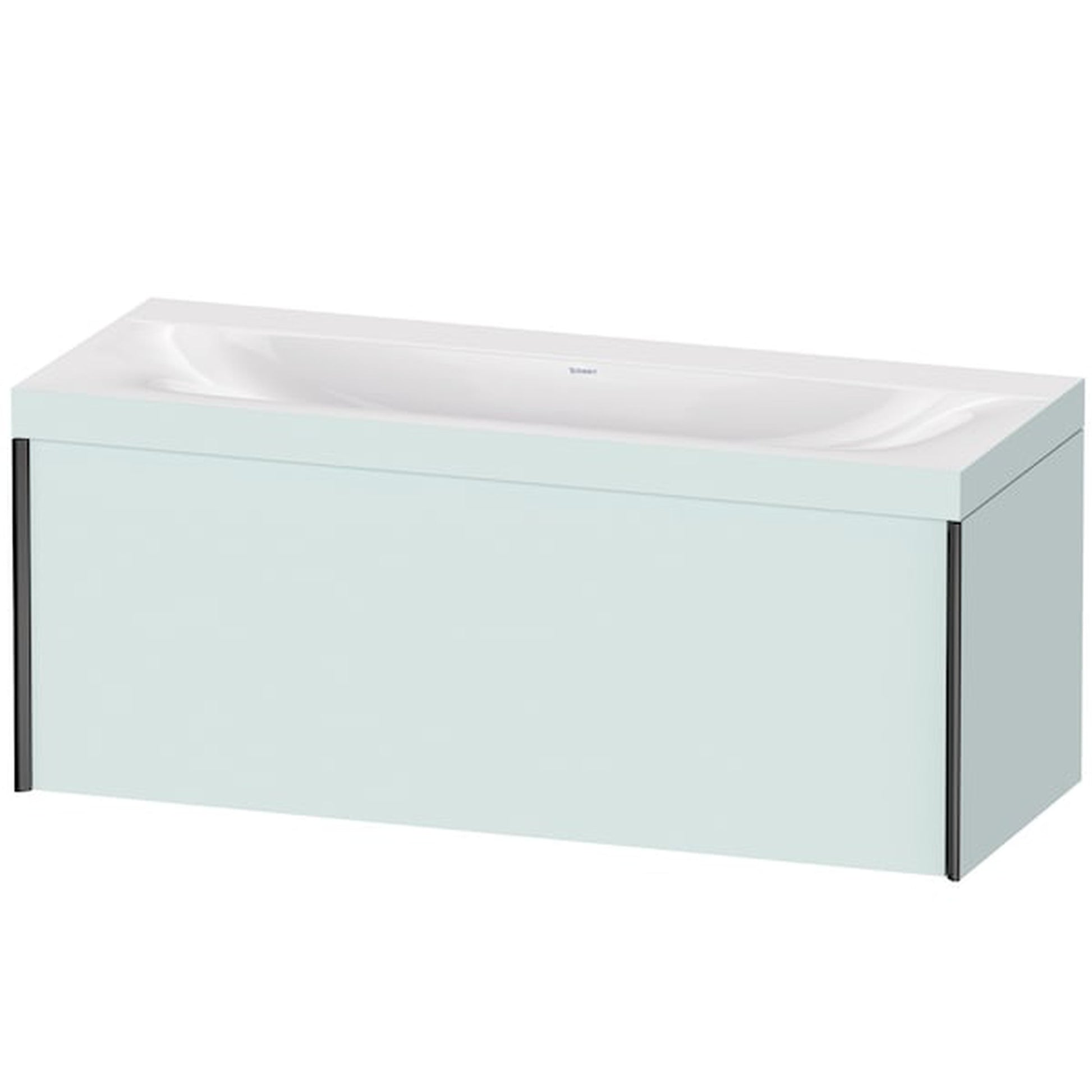 Duravit XViu 47" x 20" x 19" One Drawer C-Bonded Wall-Mount Vanity Kit Without Tap Hole, Light Blue (XV4612NB209C)