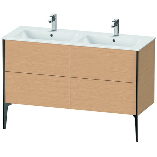 Duravit XViu 50" x 23" x 19" Four Drawer Floorstanding Vanity Unit Brushed Oak (XV44850B212)