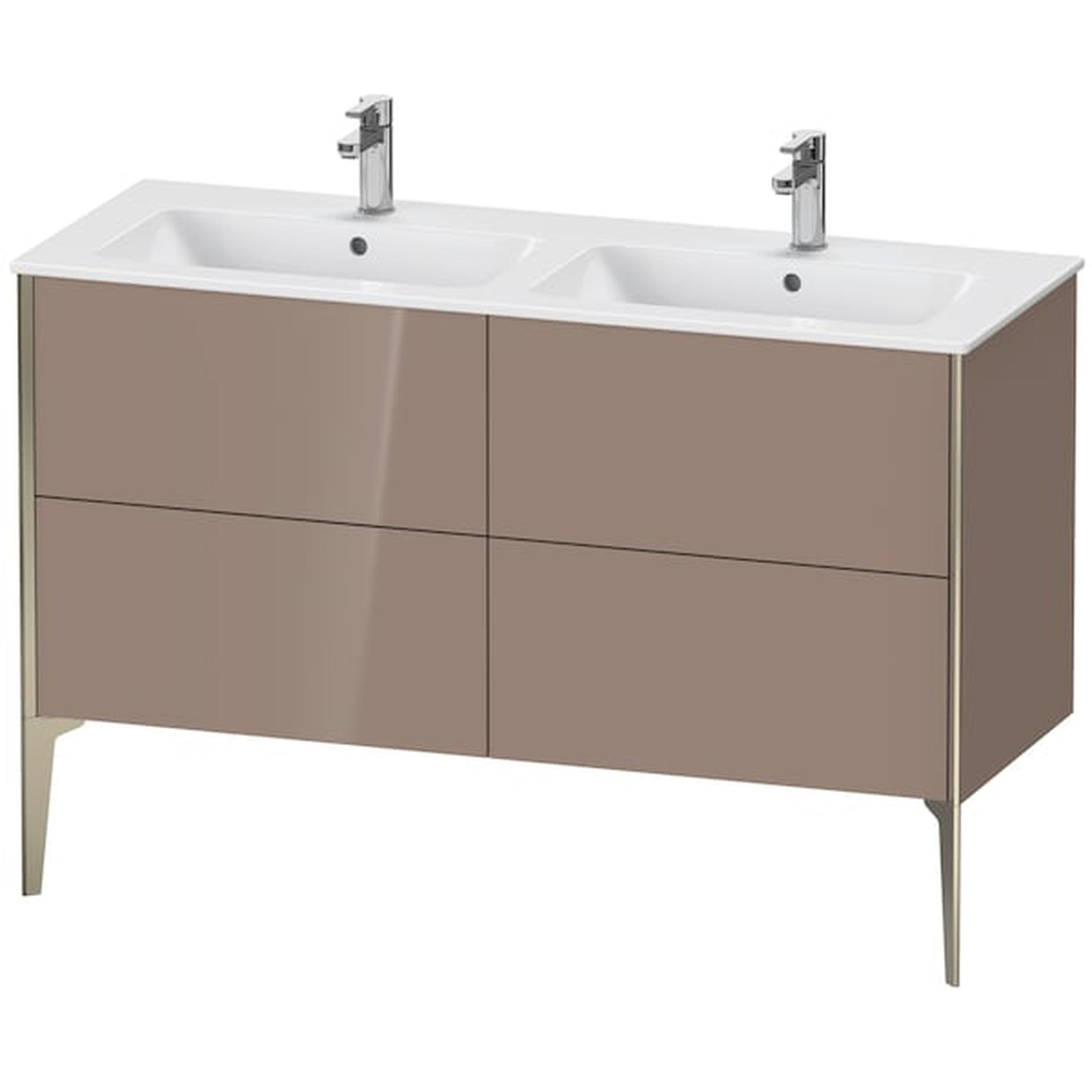 Duravit XViu 50" x 23" x 19" Four Drawer Floorstanding Vanity Unit Cappuccino (XV44850B186)