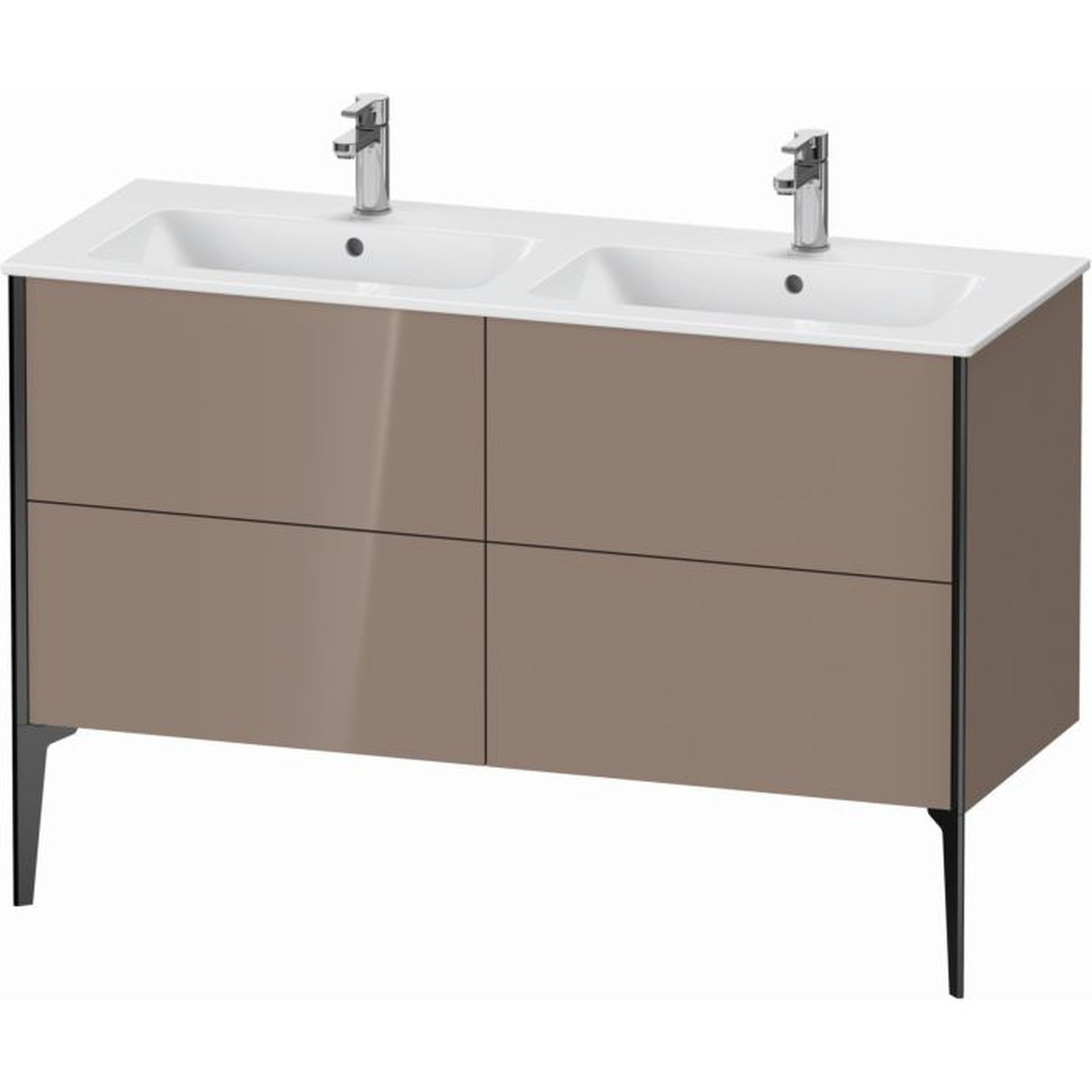 Duravit XViu 50" x 23" x 19" Four Drawer Floorstanding Vanity Unit Cappuccino (XV44850B286)