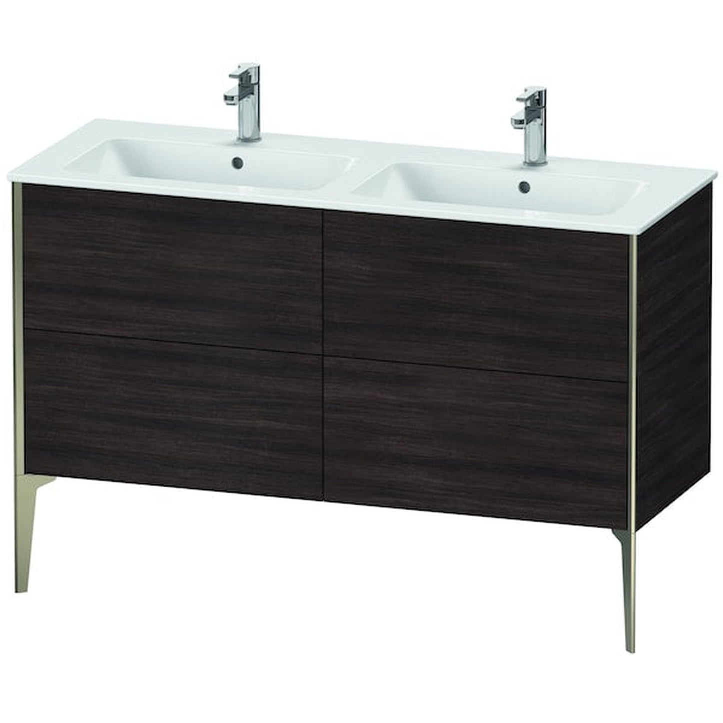 Duravit XViu 50" x 23" x 19" Four Drawer Floorstanding Vanity Unit Chestnut Dark (XV44850B153)