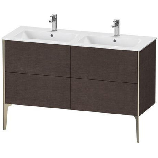 Duravit XViu 50" x 23" x 19" Four Drawer Floorstanding Vanity Unit Dark Brushed Oak (XV44850B172)