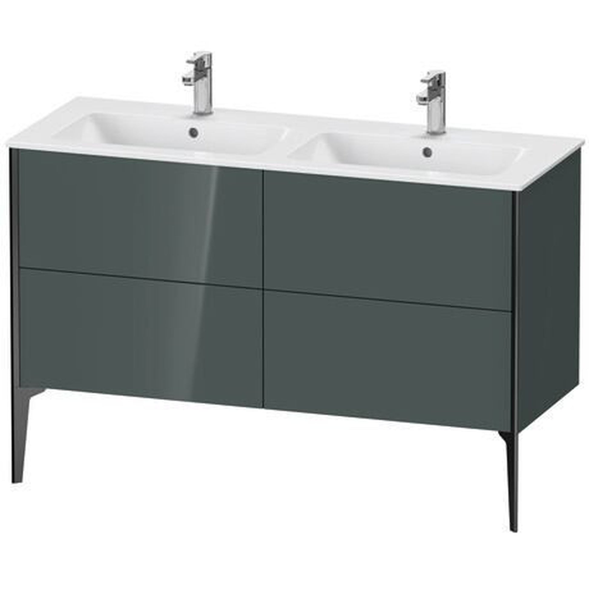 Duravit XViu 50" x 23" x 19" Four Drawer Floorstanding Vanity Unit Dolomite Gray (XV44850B238)