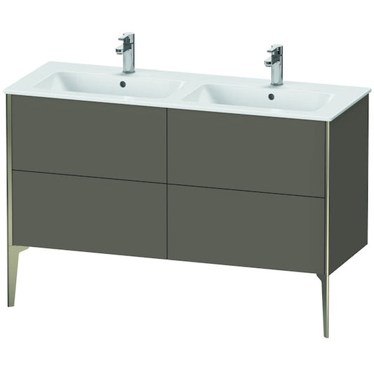 Duravit XViu 50" x 23" x 19" Four Drawer Floorstanding Vanity Unit Flannel Gray (XV44850B190)