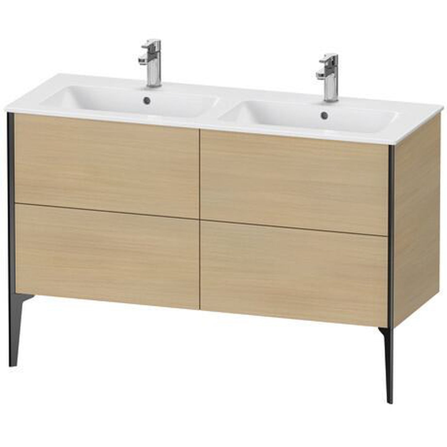 Duravit XViu 50" x 23" x 19" Four Drawer Floorstanding Vanity Unit Mediterranean Oak (XV44850B271)